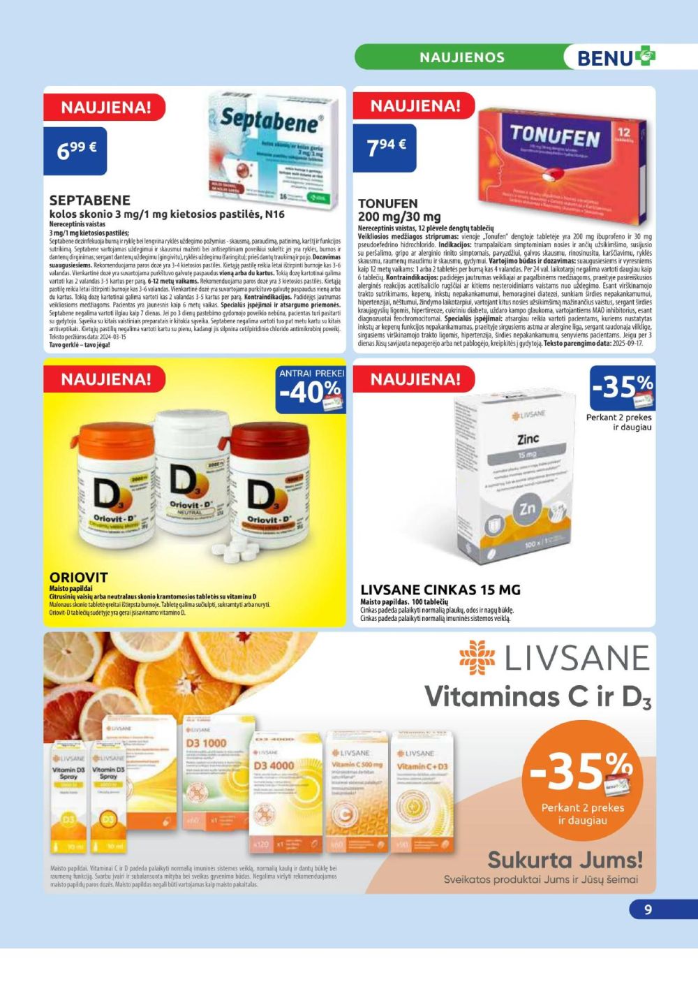 benu-vaistine - BENU VAISTINĖ (2025 12 01 - 2025 12 31) - page: 9