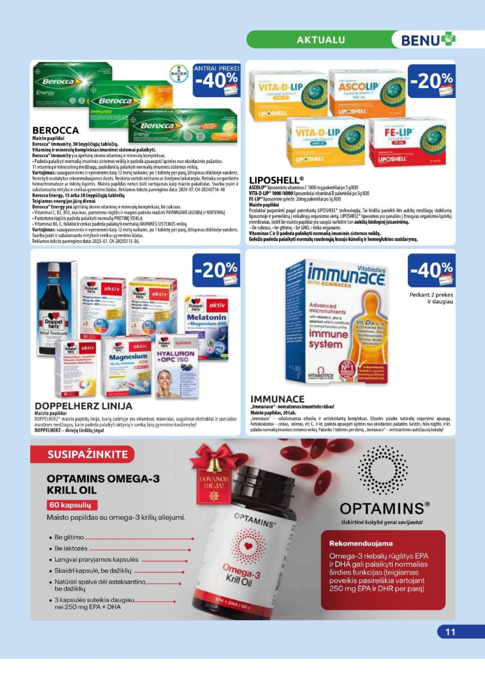 benu-vaistine - BENU VAISTINĖ (2025 12 01 - 2025 12 31) - page: 11