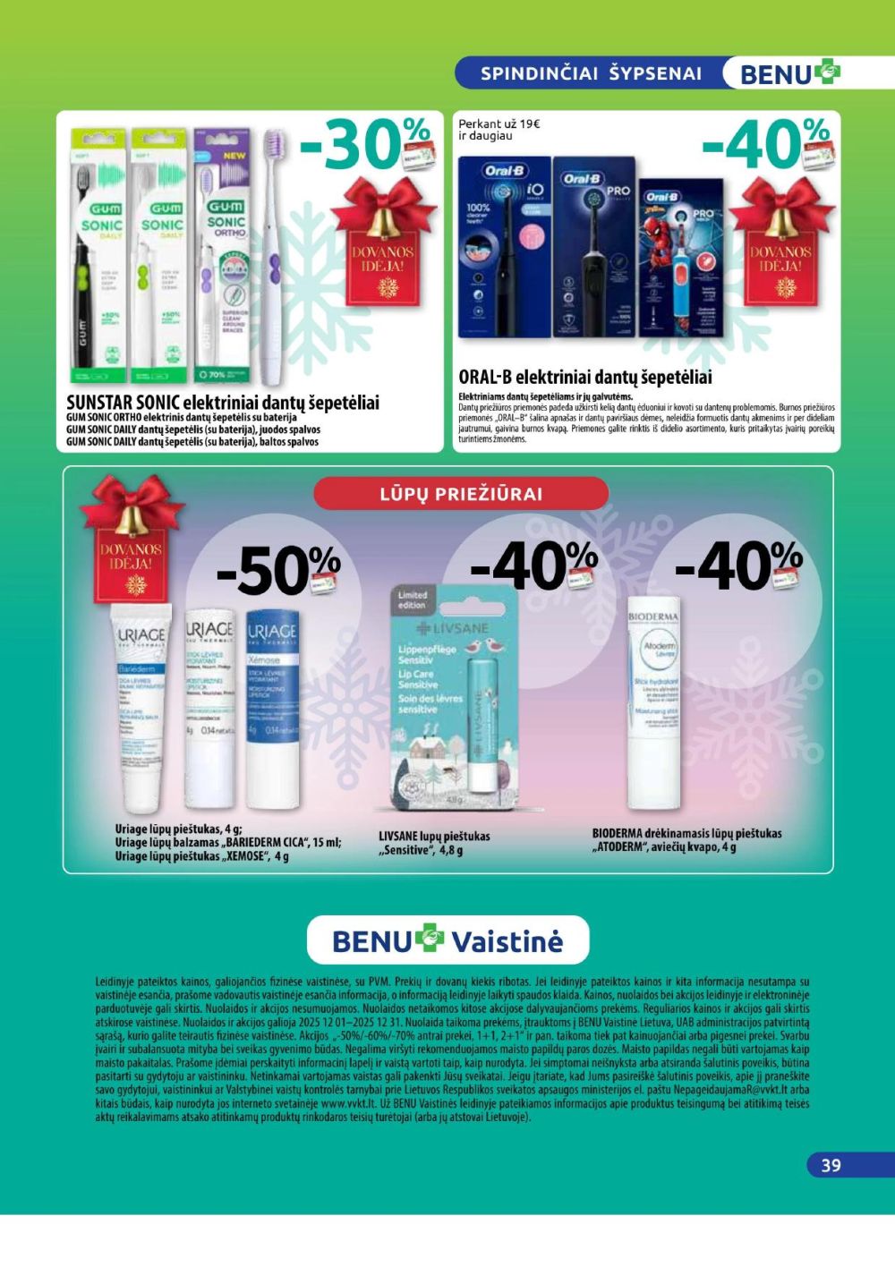 benu-vaistine - BENU VAISTINĖ (2025 12 01 - 2025 12 31) - page: 39