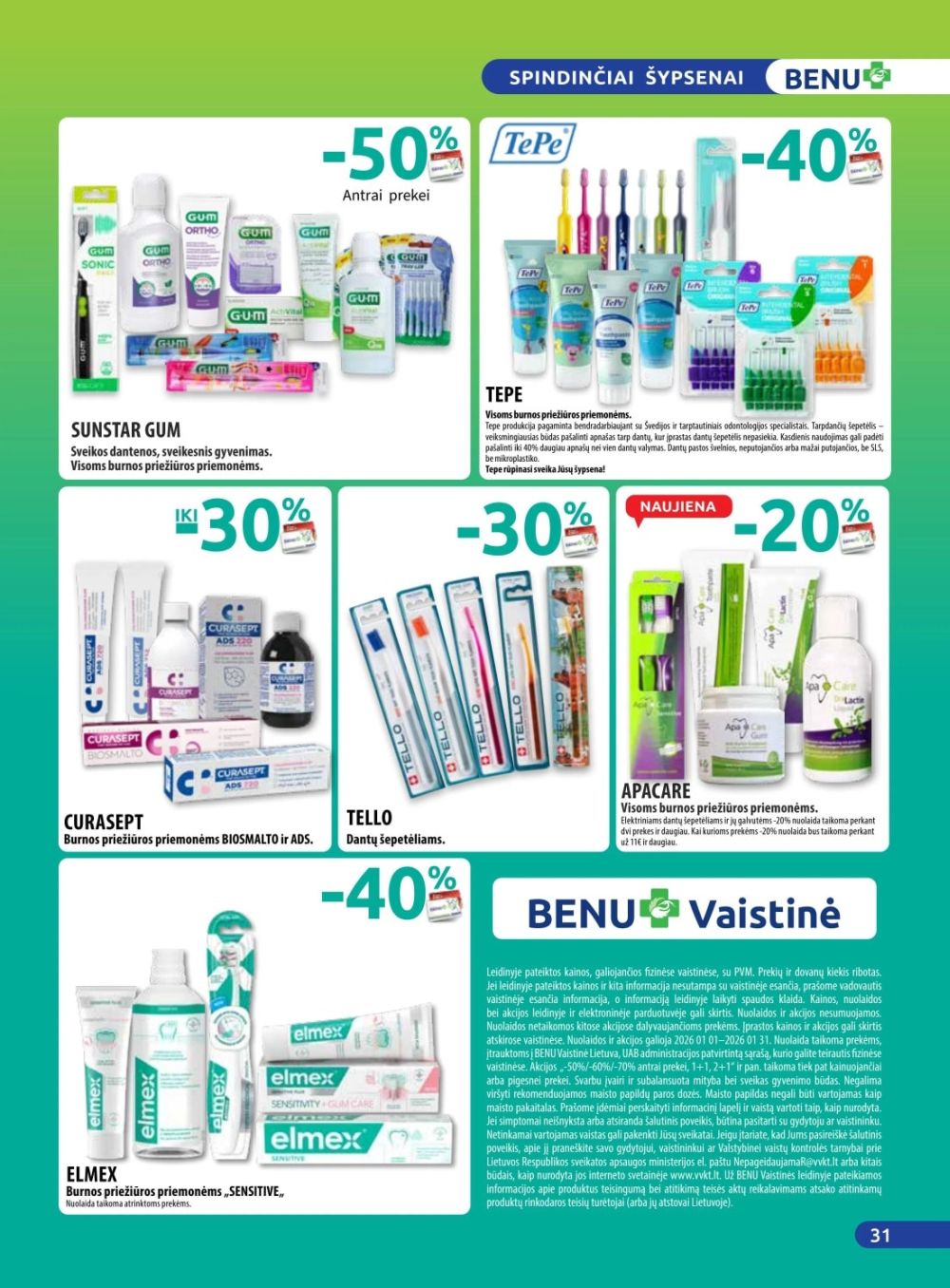 benu-vaistine - BENU VAISTINĖ (2026 01 01 - 2026 01 31) - page: 31