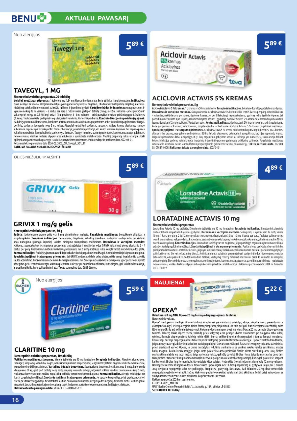 benu-vaistine - BENU VAISTINĖ (2026 03 01 - 2026 03 31) - page: 16