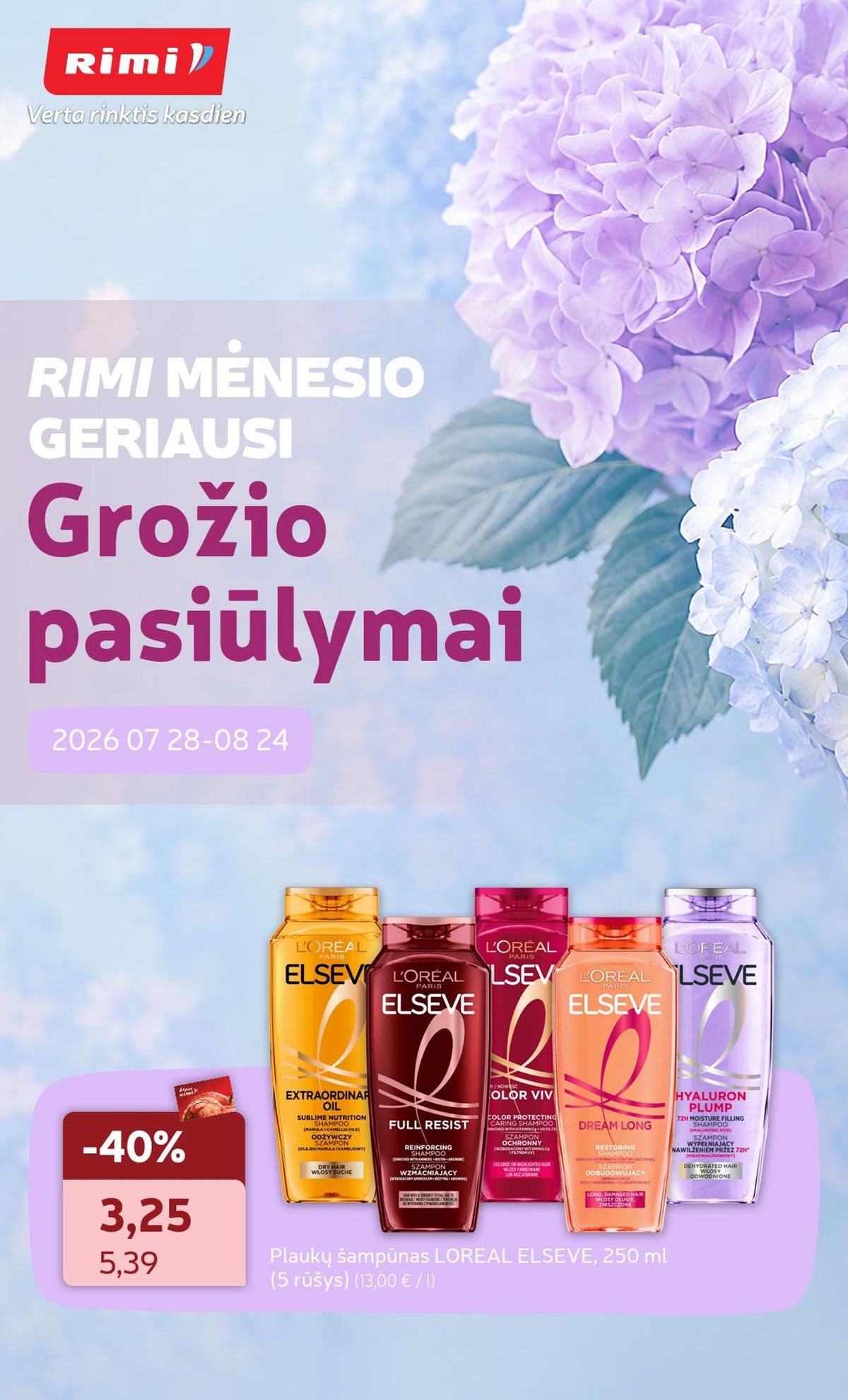 rimi - RIMI - GROŽIO prekių katalogas (2026 07 28 - 2026 08 24) - page: 1