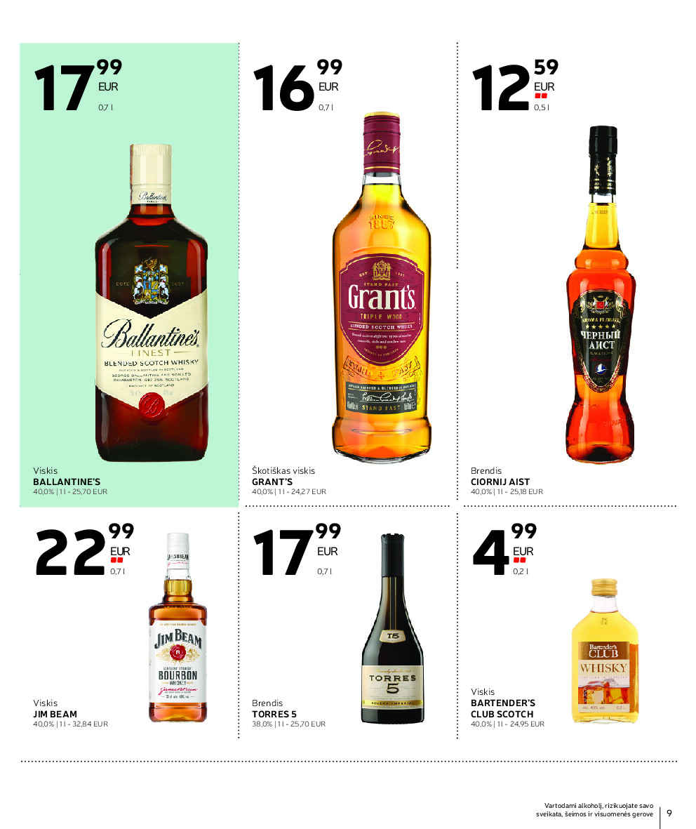 rimi - RIMI - Alkoholiniu gerimu asortimento katalogas nr 21 (2026-10-01 - 2026-11-01) - page: 9