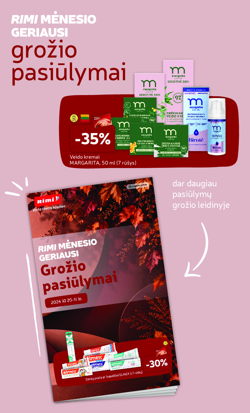 rimi - RIMI - Savaitinis akcijų leidinys Nr. 43 (2026-10-20 - 2026-10-26) - page: 34