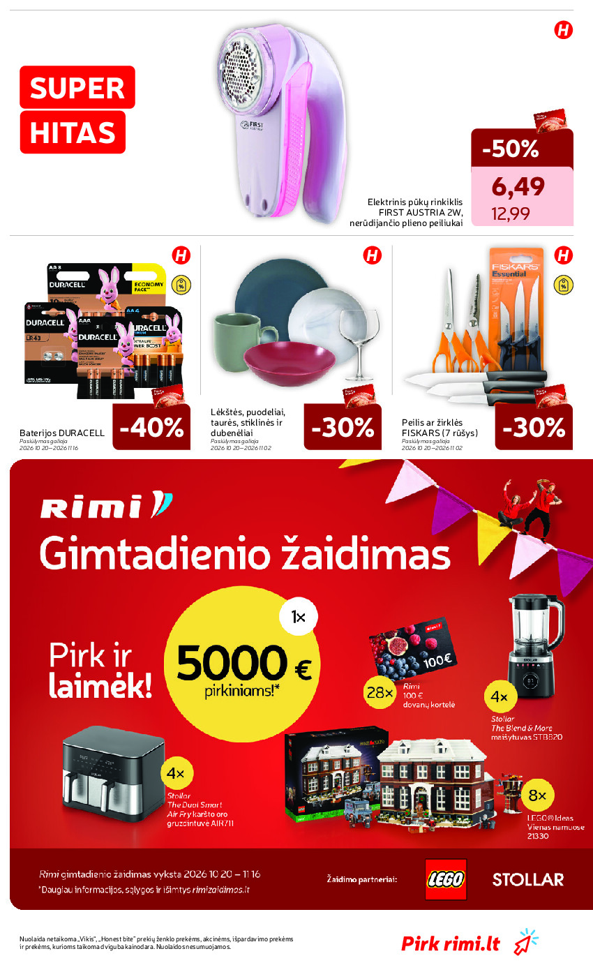 rimi - RIMI - Savaitinis akcijų leidinys Nr. 43 (2026-10-20 - 2026-10-26) - page: 39