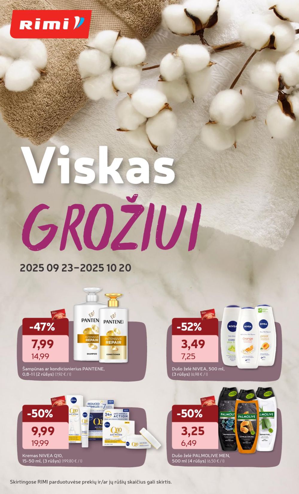 rimi - RIMI - Grožio prekių katalogas (2025 09 23 - 2025 10 20)