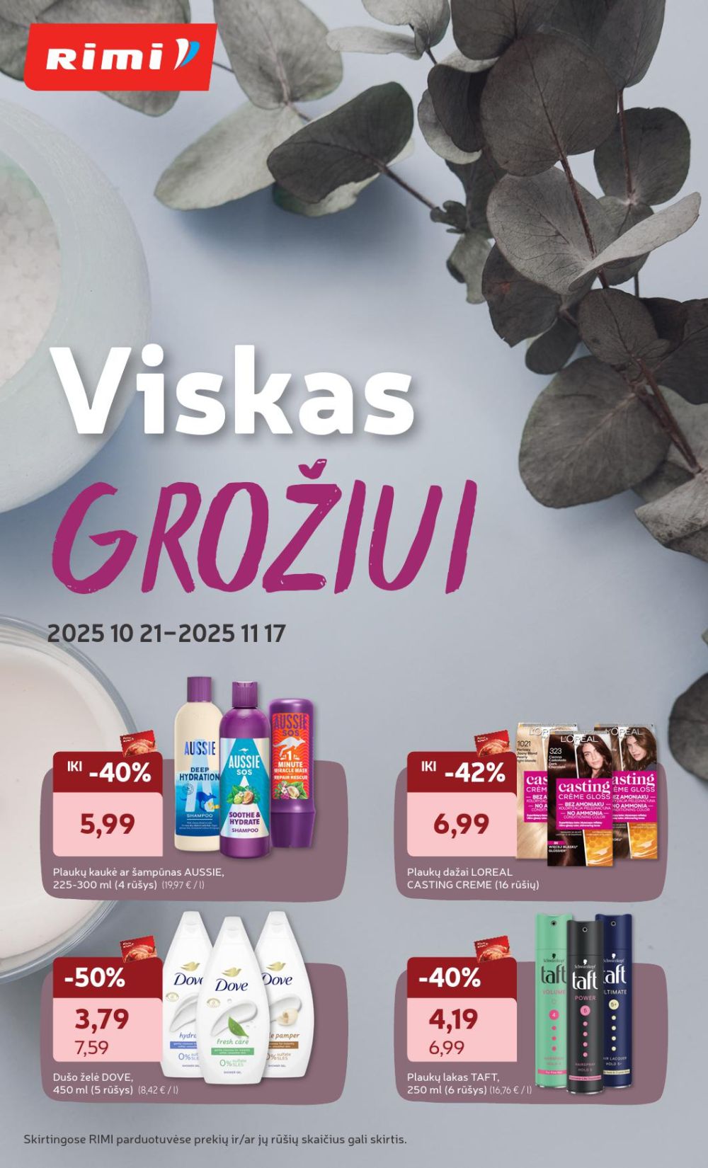 rimi - RIMI - Grožio prekių katalogas (2025 10 21 - 2025 11 17)