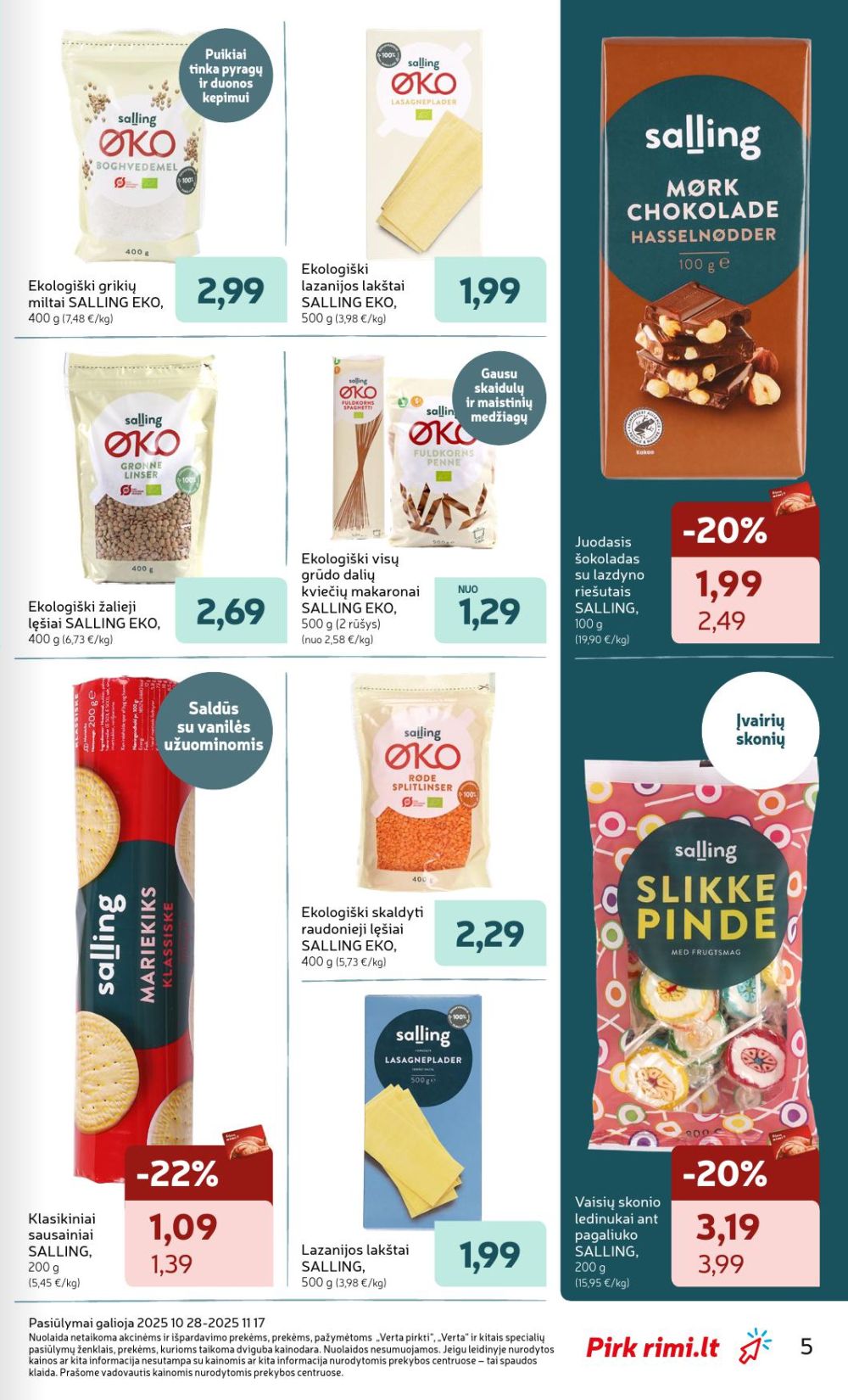 rimi - RIMI - SALLING prekių katalogas (2025 10 28 - 2025 11 17) - page: 5
