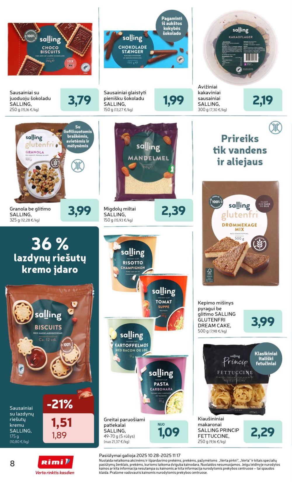 rimi - RIMI - SALLING prekių katalogas (2025 10 28 - 2025 11 17) - page: 8