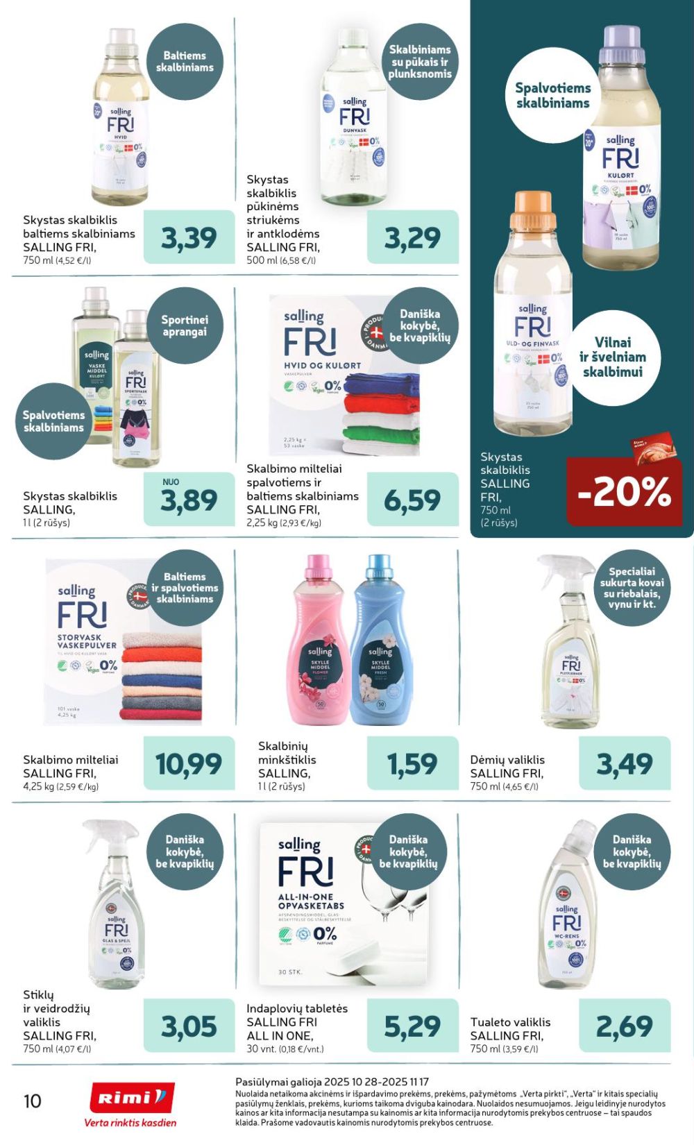 rimi - RIMI - SALLING prekių katalogas (2025 10 28 - 2025 11 17) - page: 10
