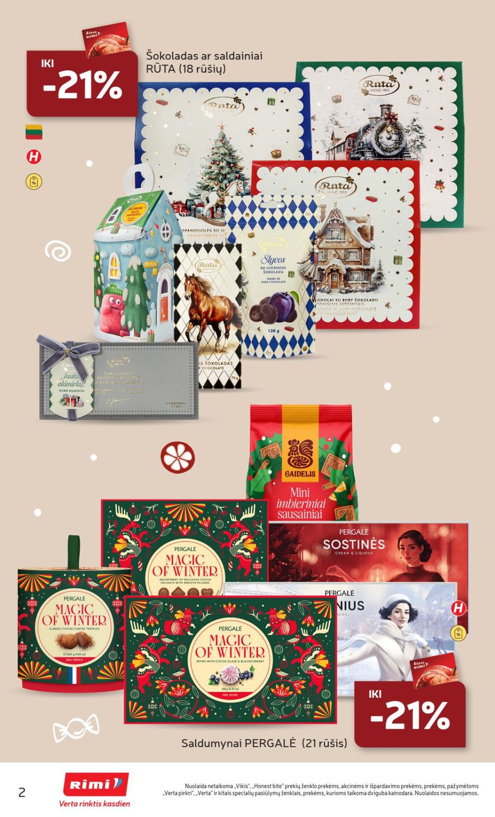 rimi - RIMI - Kalėdinių SALDUMYNŲ asortimento katalogas (2025 11 04 - 2025 11 17) - page: 2