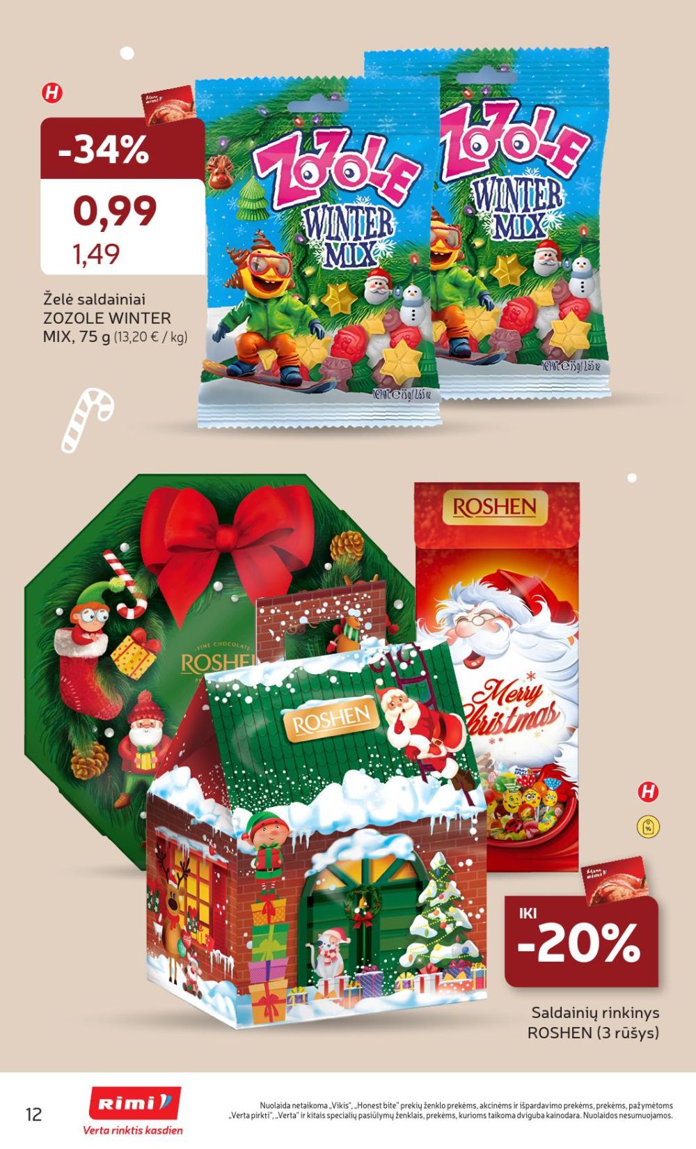 rimi - RIMI - Kalėdinių SALDUMYNŲ asortimento katalogas (2025 11 04 - 2025 11 17) - page: 12