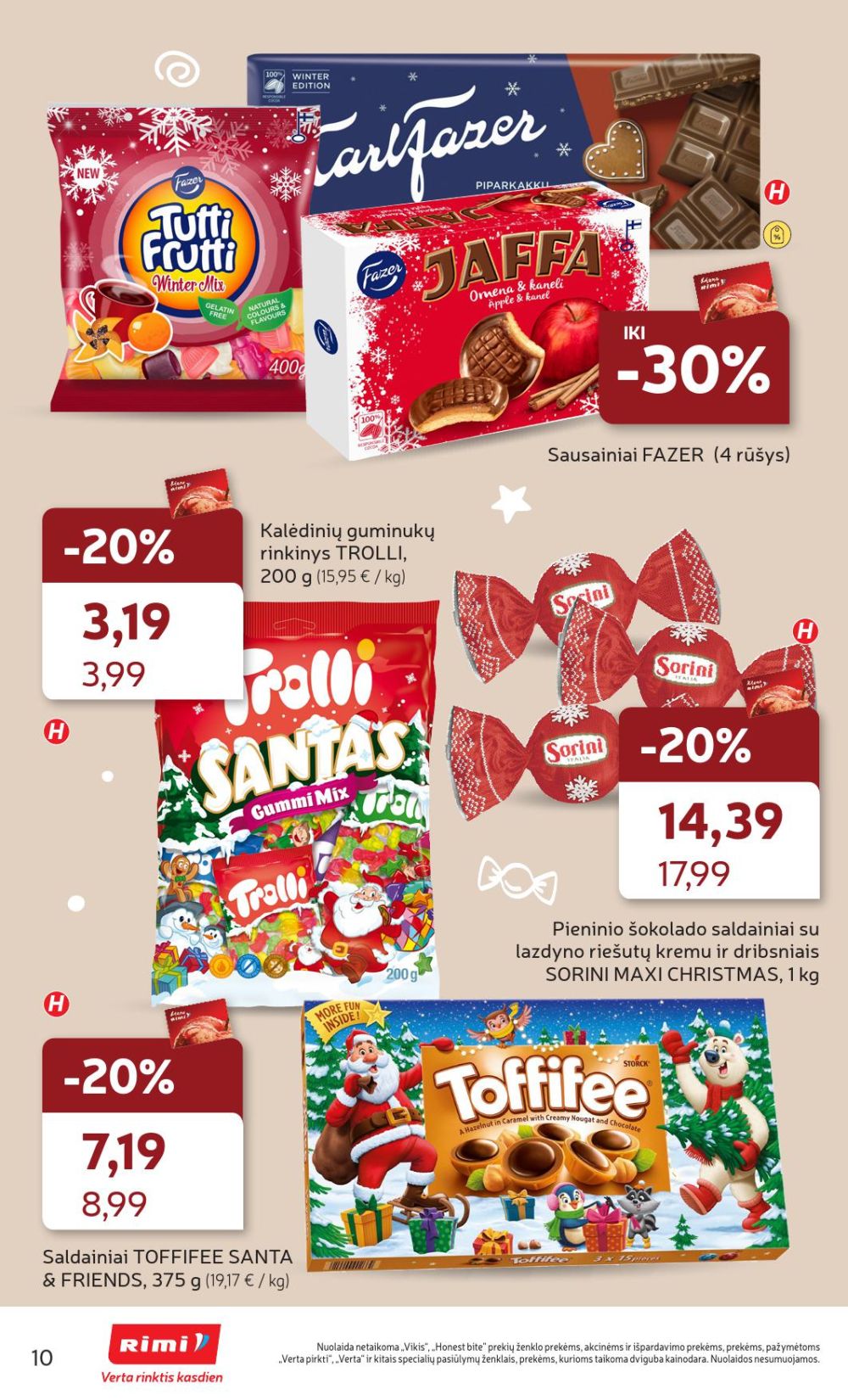 rimi - RIMI - Kalėdinių SALDUMYNŲ asortimento katalogas (2025 11 04 - 2025 11 17) - page: 10