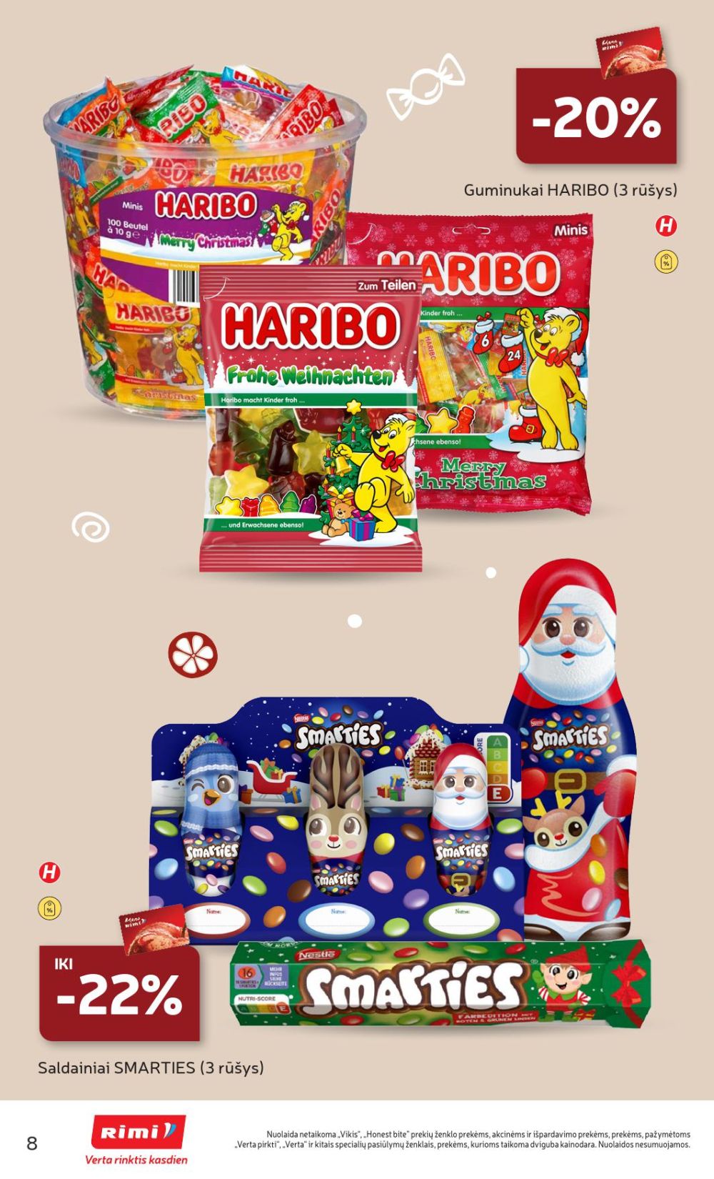 rimi - RIMI - Kalėdinių SALDUMYNŲ asortimento katalogas (2025 11 04 - 2025 11 17) - page: 8
