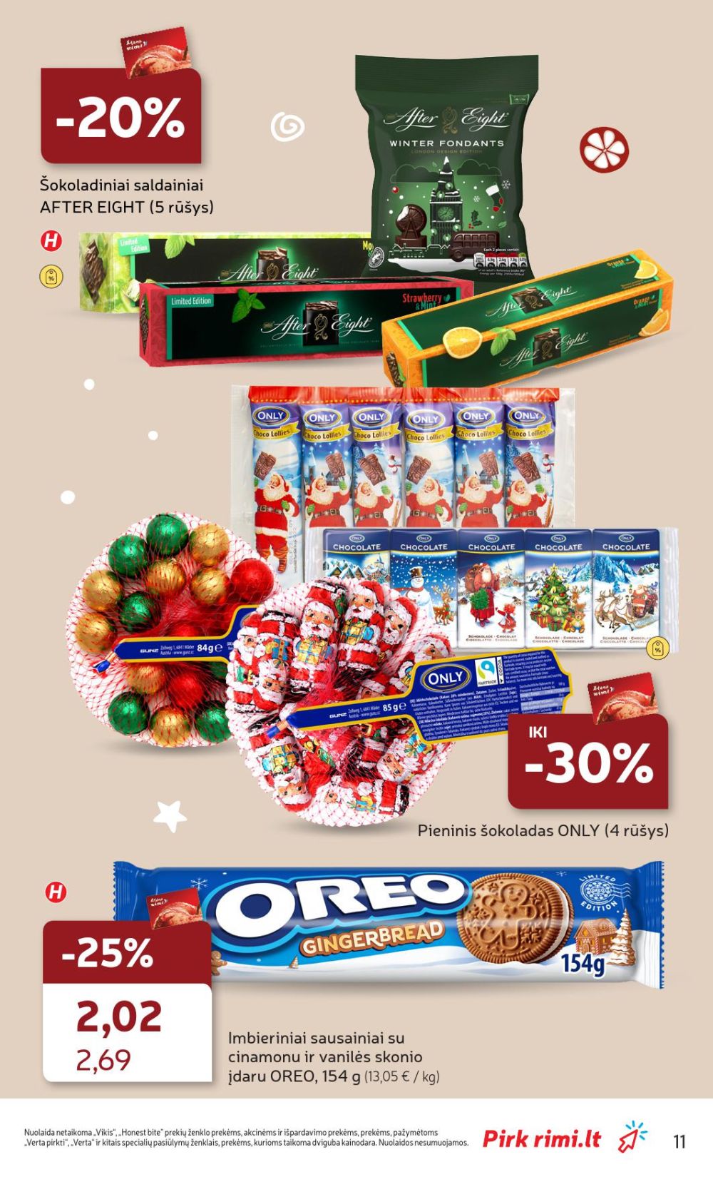 rimi - RIMI - Kalėdinių SALDUMYNŲ asortimento katalogas (2025 12 02 - 2025 12 15) - page: 11