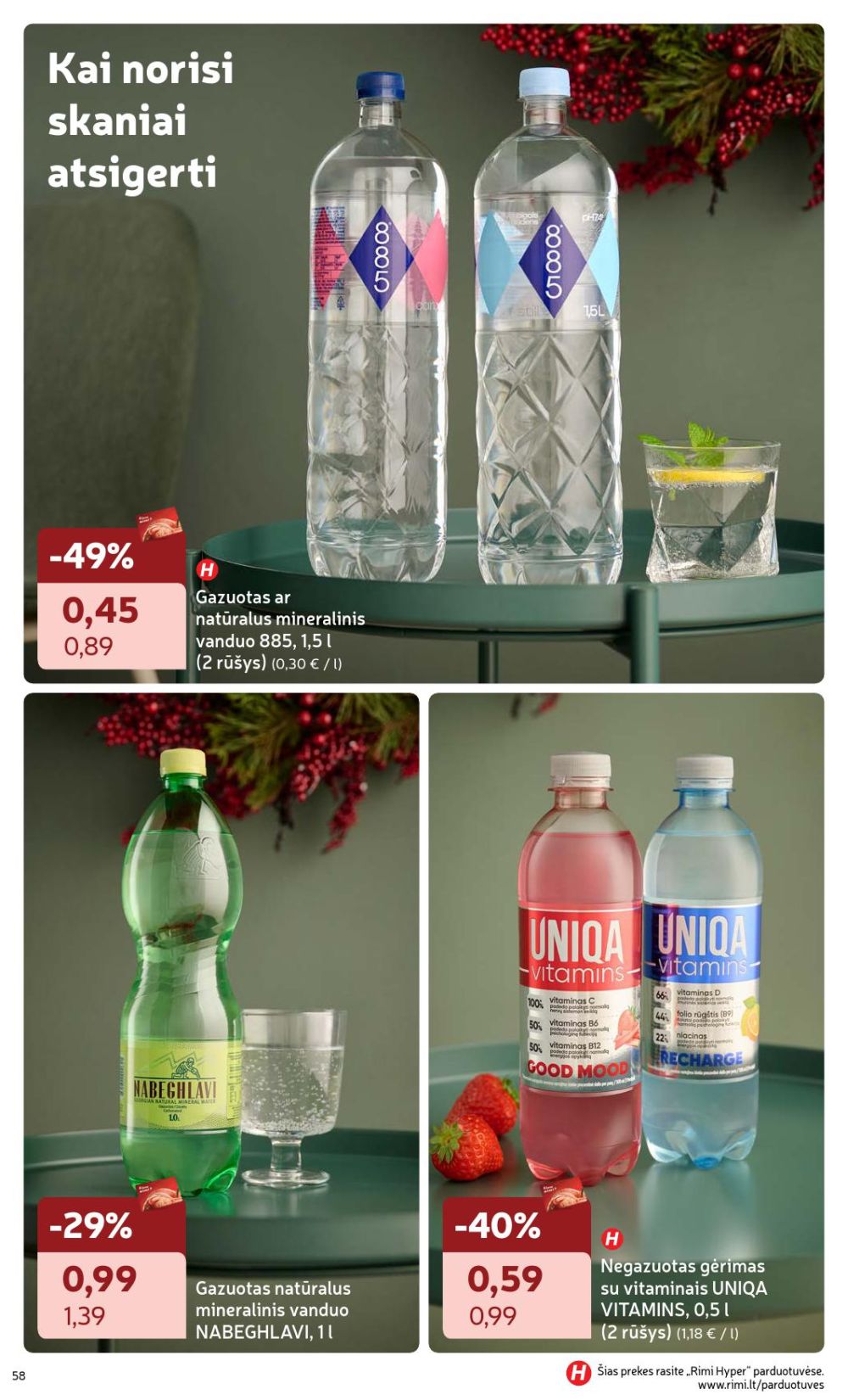 rimi - RIMI - Žiemos ŠVENČIŲ maisto prekių katalogas (2025 12 02 - 2026 01 05) - page: 58