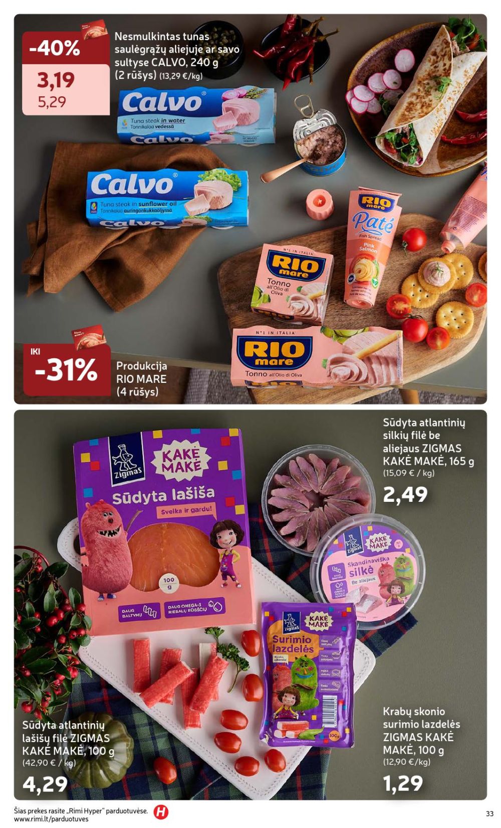rimi - RIMI - Žiemos ŠVENČIŲ maisto prekių katalogas (2025 12 02 - 2026 01 05) - page: 33