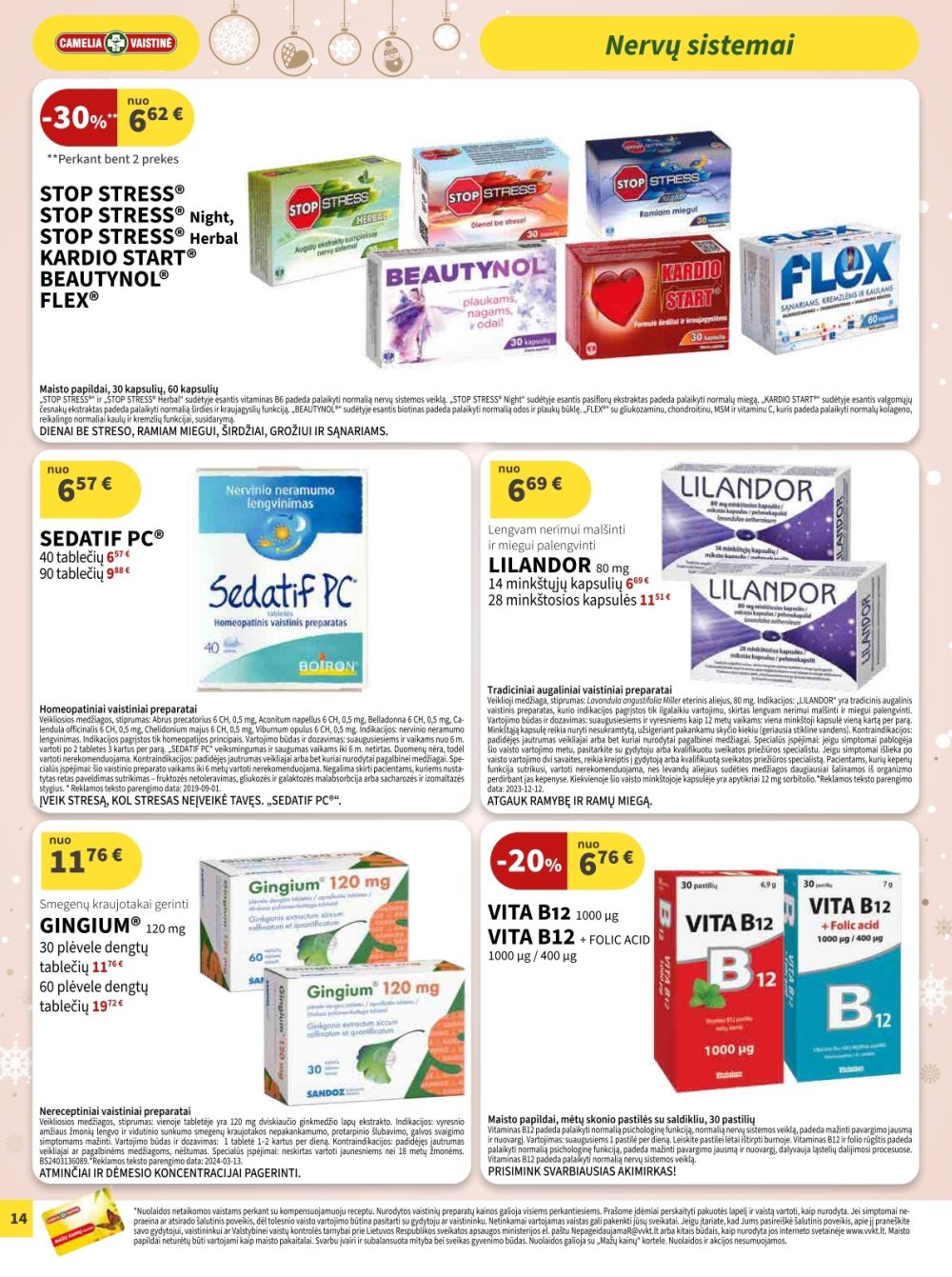 camelia - CAMELIA - Leidinys Nr.12 (2025 12 01 - 2025 12 31) - page: 14