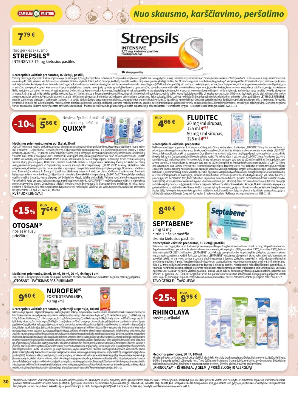 camelia - CAMELIA - Leidinys Nr.12 (2025 12 01 - 2025 12 31) - page: 30