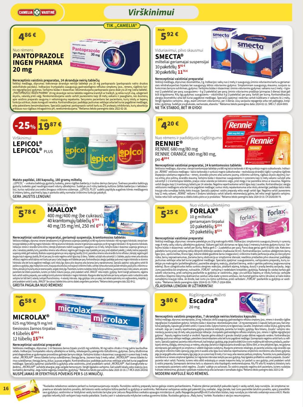 camelia - CAMELIA - Leidinys Nr.1 (2026 01 01 - 2026 01 31) - page: 16