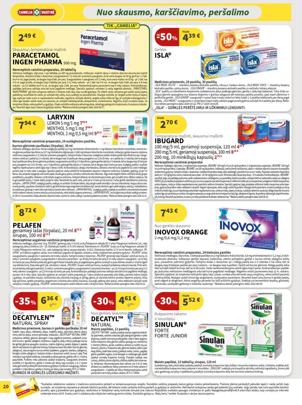 camelia - CAMELIA - Leidinys Nr.1 (2026 01 01 - 2026 01 31) - page: 20