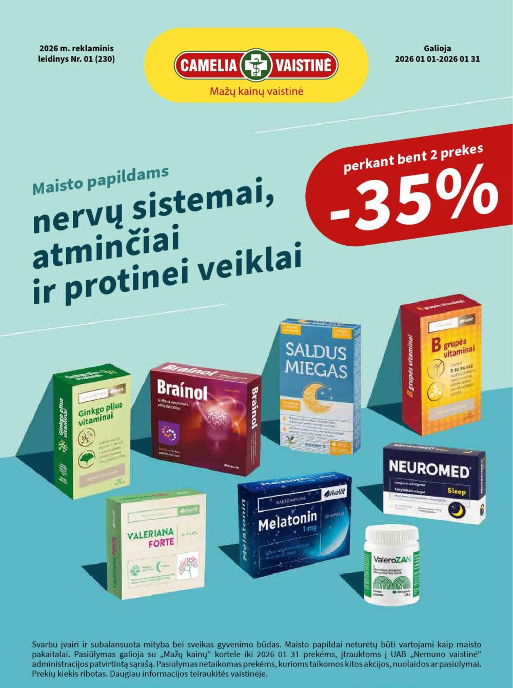 camelia - CAMELIA - Leidinys Nr.1 (2026 01 01 - 2026 01 31) - page: 1