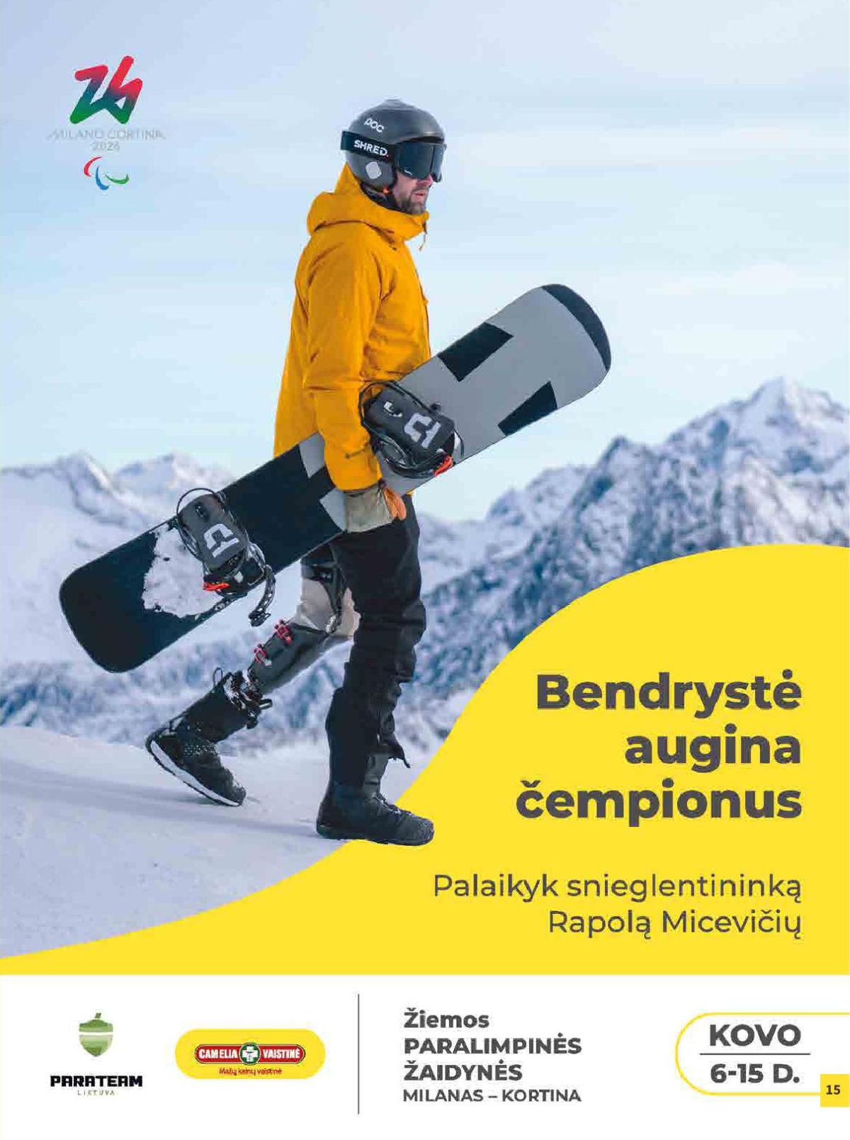 camelia - CAMELIA - Leidinys Nr.3 (2026 03 01 - 2026 03 31) - page: 15