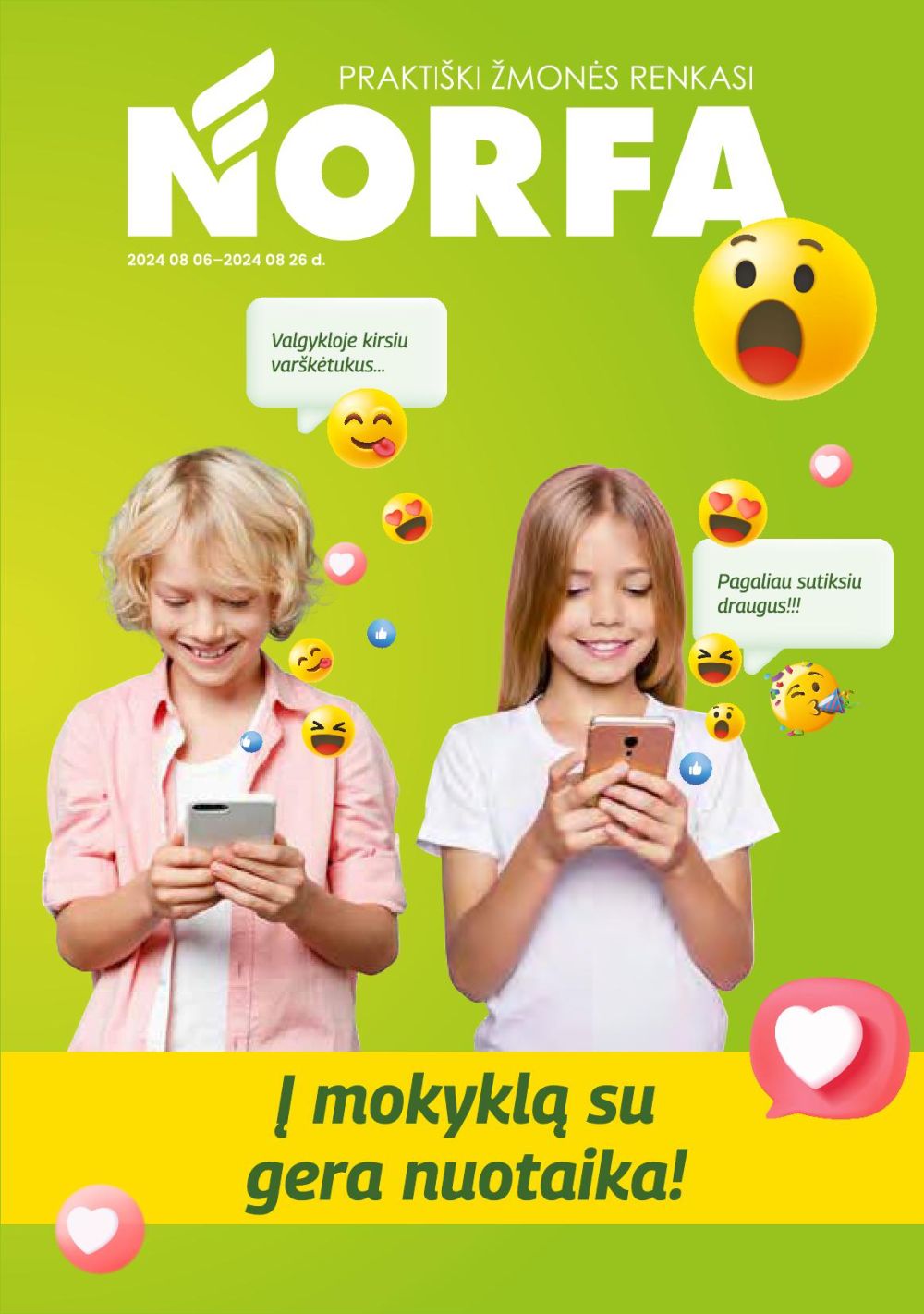 norfa - NORFA - Į mokyklą su gera nuotaika! (2024 08 06 - 2024 08 26) - page: 1