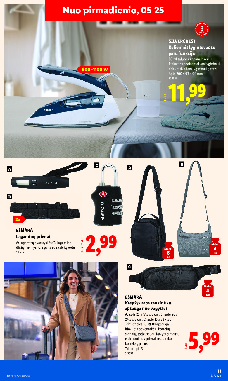 lidl - NE MAISTO PREKIŲ PASIŪLYMAI (2026-05-25 - 2026-05-31) - page: 11