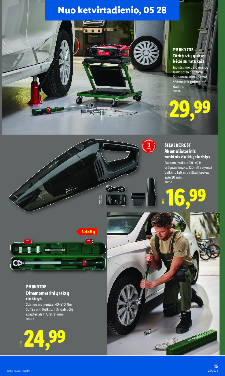 lidl - NE MAISTO PREKIŲ PASIŪLYMAI (2026-05-25 - 2026-05-31) - page: 15