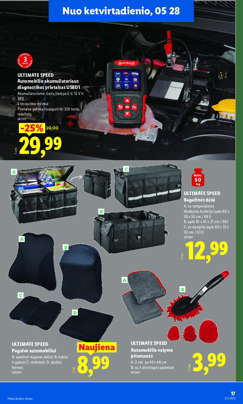 lidl - NE MAISTO PREKIŲ PASIŪLYMAI (2026-05-25 - 2026-05-31) - page: 17