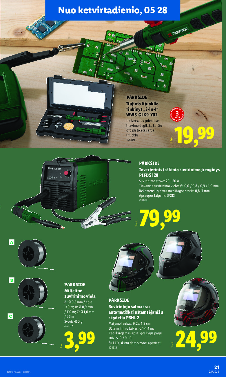 lidl - NE MAISTO PREKIŲ PASIŪLYMAI (2026-05-25 - 2026-05-31) - page: 21