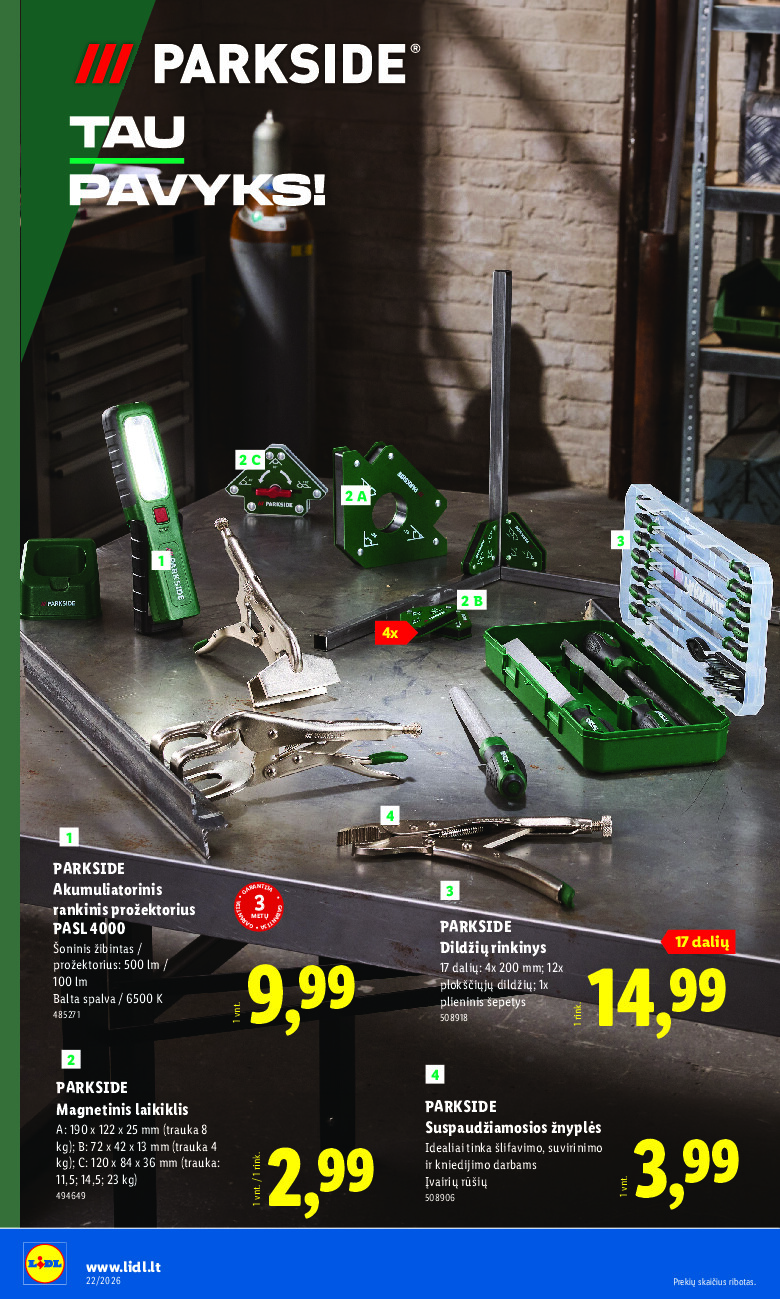 lidl - NE MAISTO PREKIŲ PASIŪLYMAI (2026-05-25 - 2026-05-31) - page: 22
