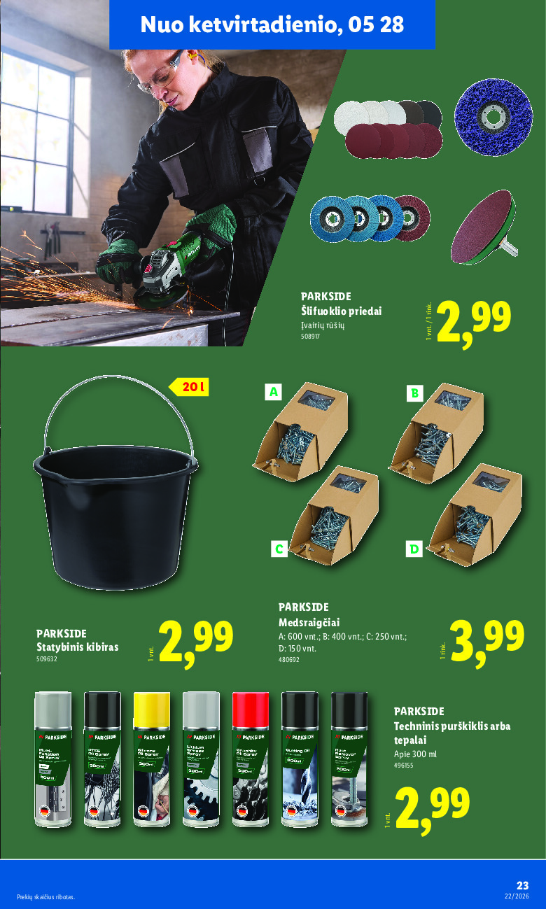 lidl - NE MAISTO PREKIŲ PASIŪLYMAI (2026-05-25 - 2026-05-31) - page: 23