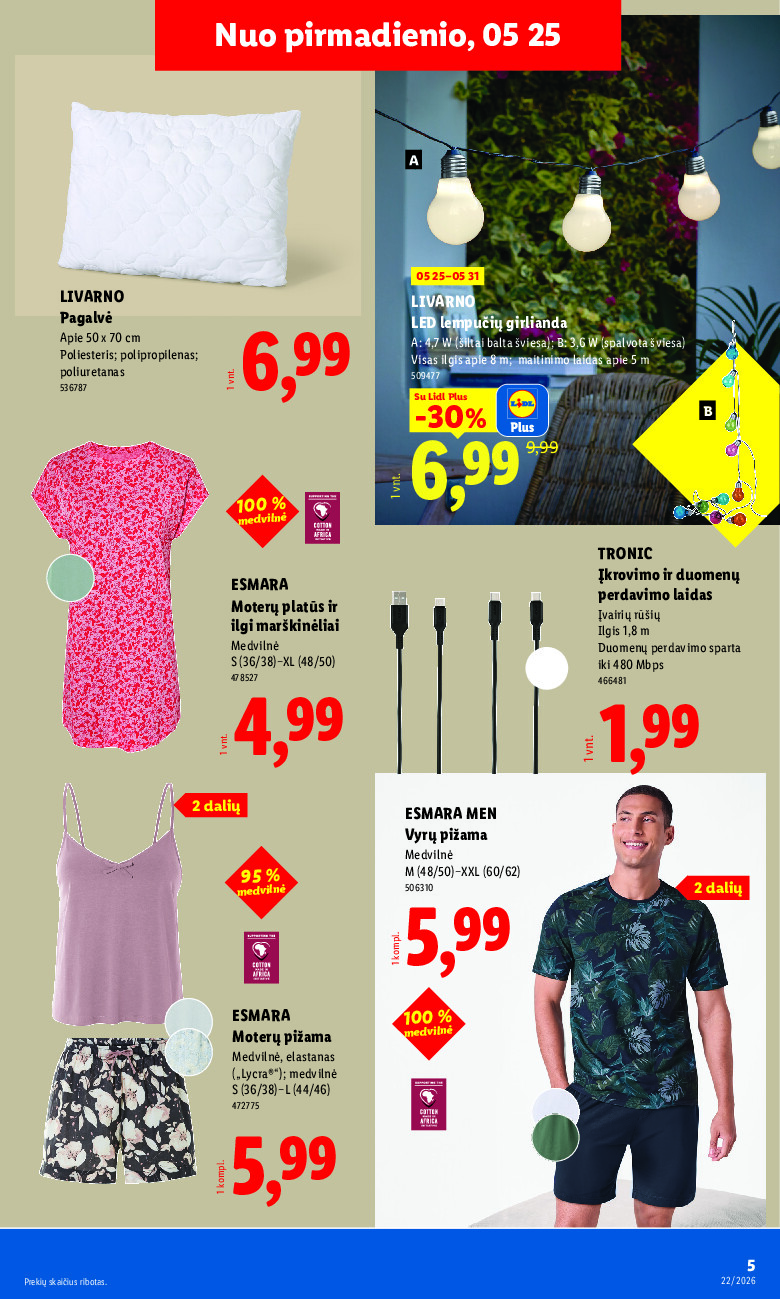 lidl - NE MAISTO PREKIŲ PASIŪLYMAI (2026-05-25 - 2026-05-31) - page: 5