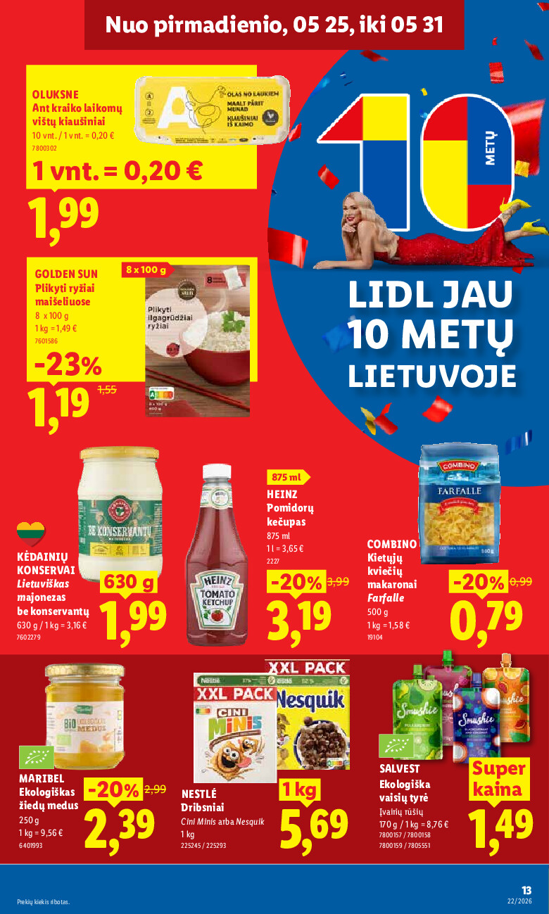 lidl - MAISTO PREKIŲ PASIŪLYMAI (2026-05-25 - 2026-05-31) - page: 15