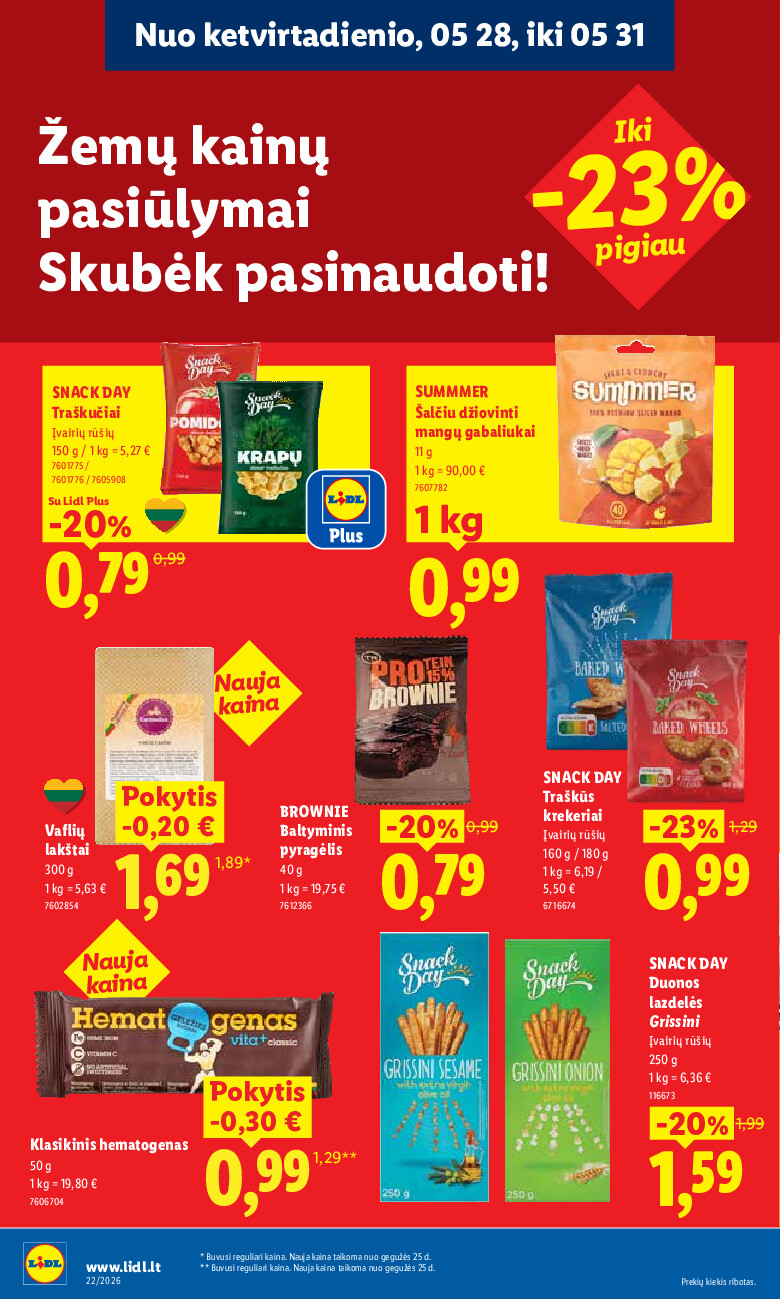 lidl - MAISTO PREKIŲ PASIŪLYMAI (2026-05-25 - 2026-05-31) - page: 26