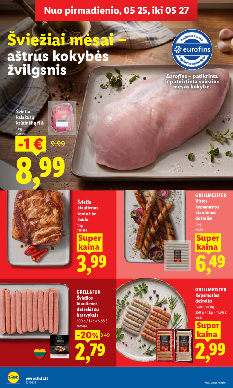 lidl - MAISTO PREKIŲ PASIŪLYMAI (2026-05-25 - 2026-05-31) - page: 8