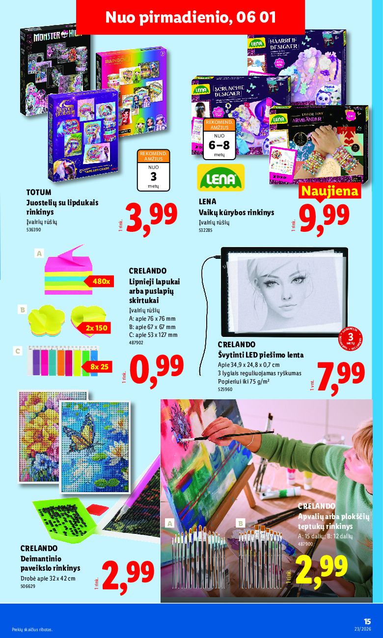 lidl - NE MAISTO PREKIŲ PASIŪLYMAI (2026-06-01 - 2026-06-07) - page: 15