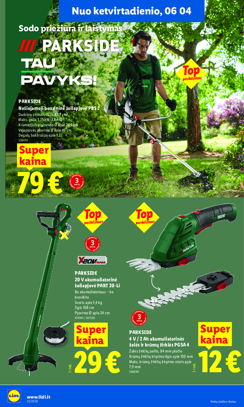lidl - NE MAISTO PREKIŲ PASIŪLYMAI (2026-06-01 - 2026-06-07) - page: 16