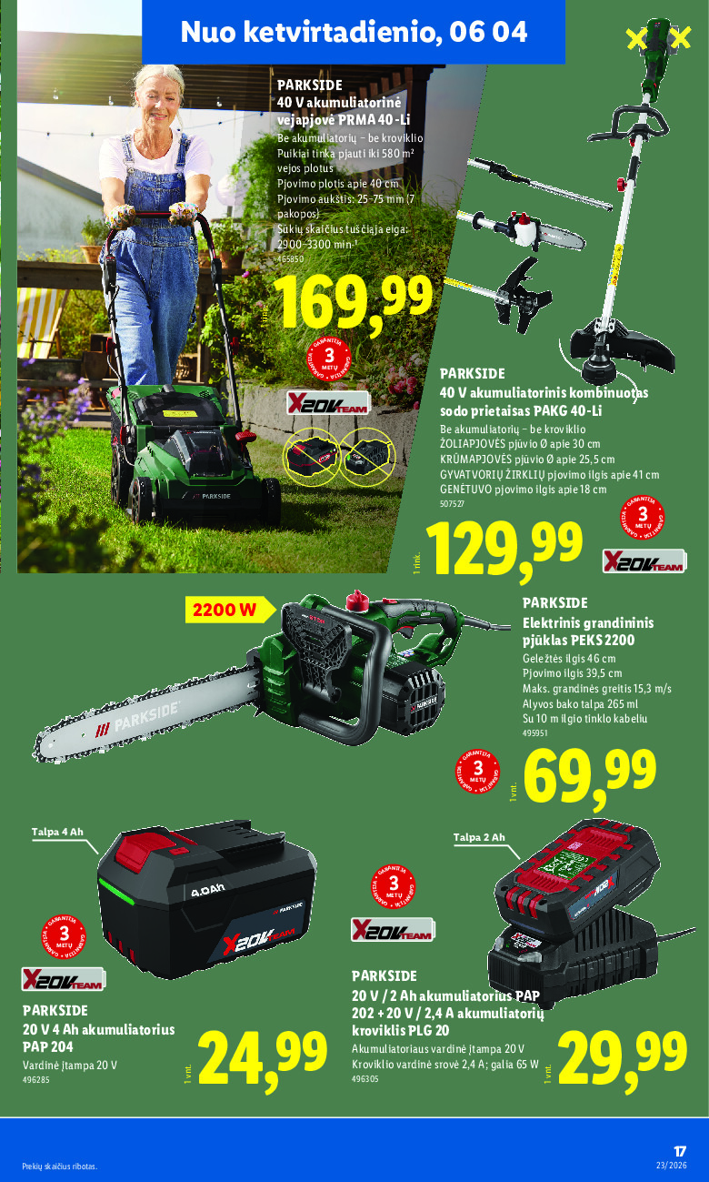 lidl - NE MAISTO PREKIŲ PASIŪLYMAI (2026-06-01 - 2026-06-07) - page: 17
