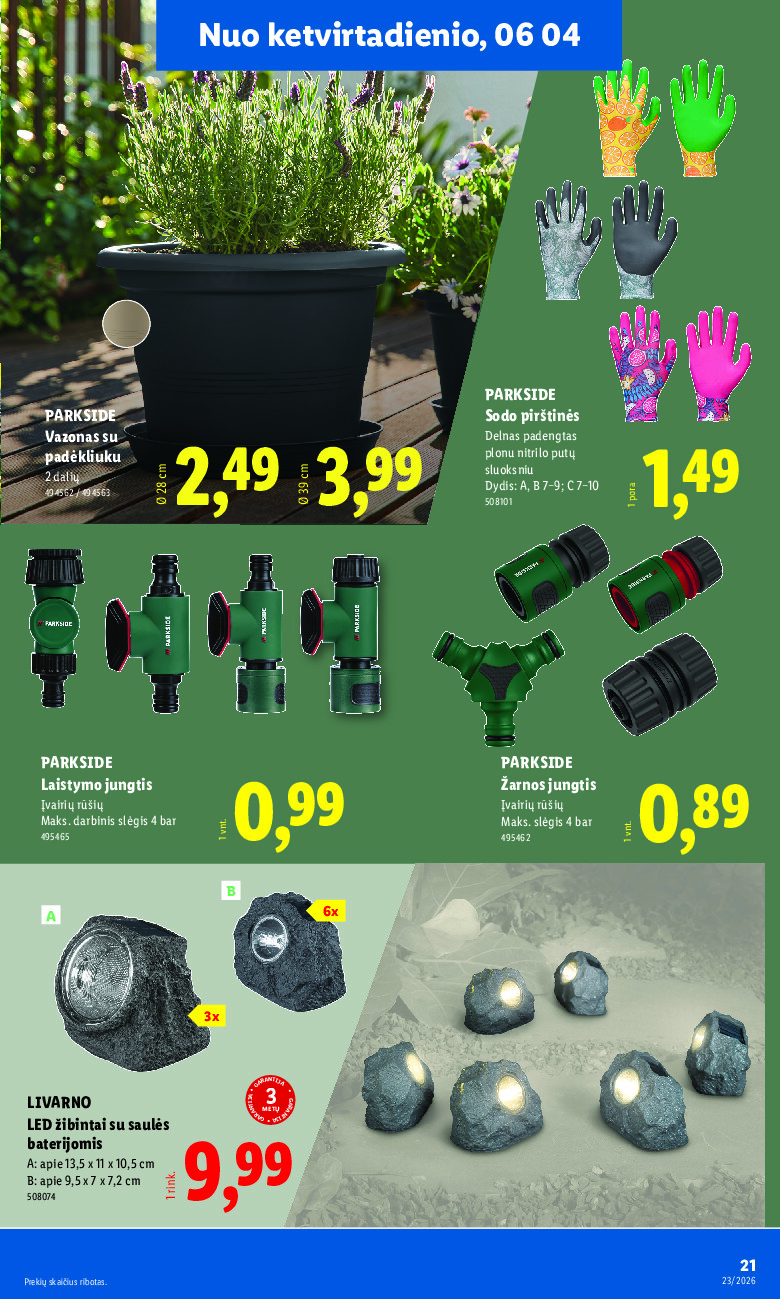 lidl - NE MAISTO PREKIŲ PASIŪLYMAI (2026-06-01 - 2026-06-07) - page: 21