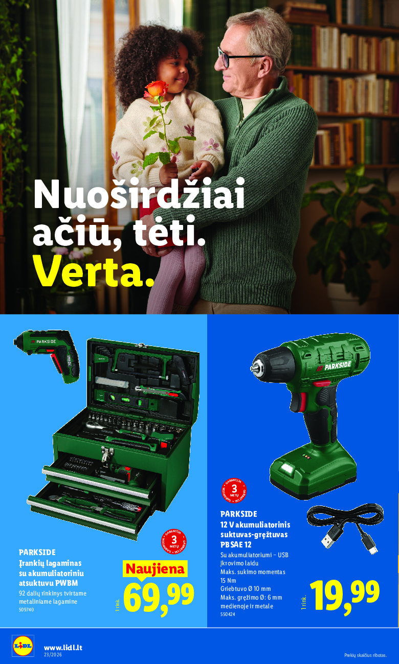 lidl - NE MAISTO PREKIŲ PASIŪLYMAI (2026-06-01 - 2026-06-07) - page: 24