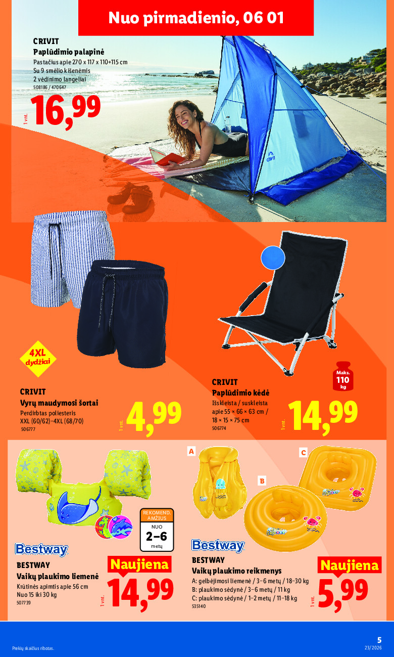 lidl - NE MAISTO PREKIŲ PASIŪLYMAI (2026-06-01 - 2026-06-07) - page: 5