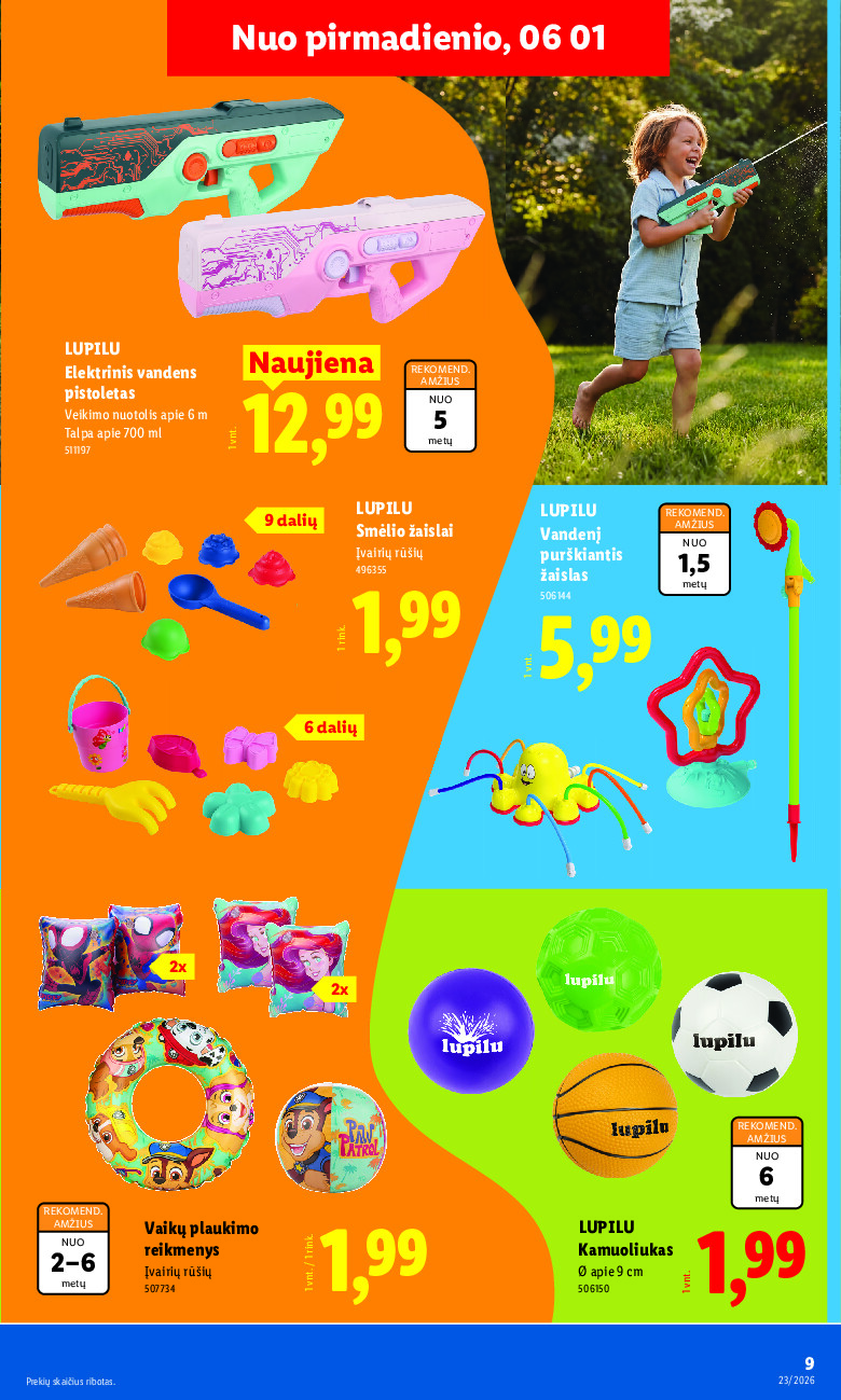 lidl - NE MAISTO PREKIŲ PASIŪLYMAI (2026-06-01 - 2026-06-07) - page: 9