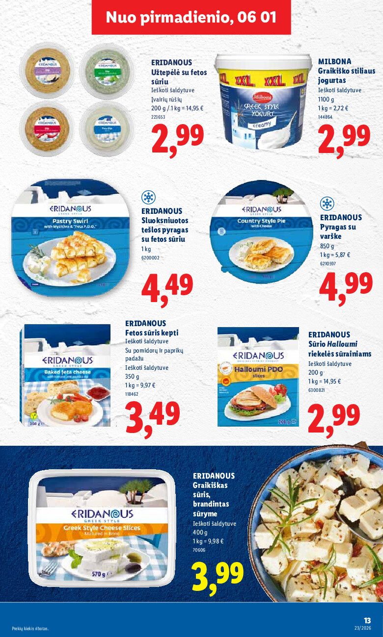 lidl - MAISTO PREKIŲ PASIŪLYMAI (2026-06-01 - 2026-06-07) - page: 13