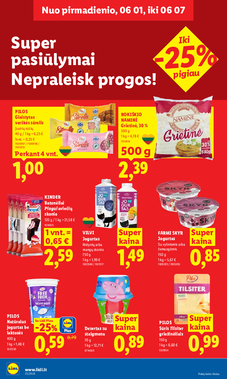 lidl - MAISTO PREKIŲ PASIŪLYMAI (2026-06-01 - 2026-06-07) - page: 16