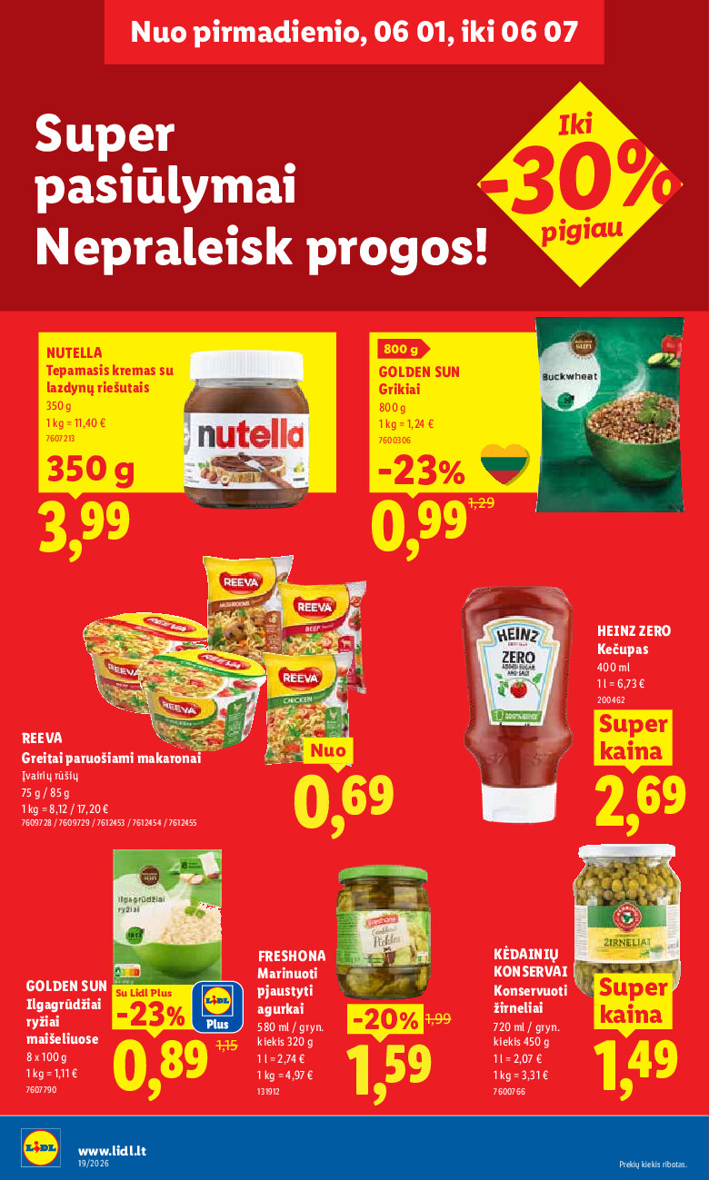 lidl - MAISTO PREKIŲ PASIŪLYMAI (2026-06-01 - 2026-06-07) - page: 18