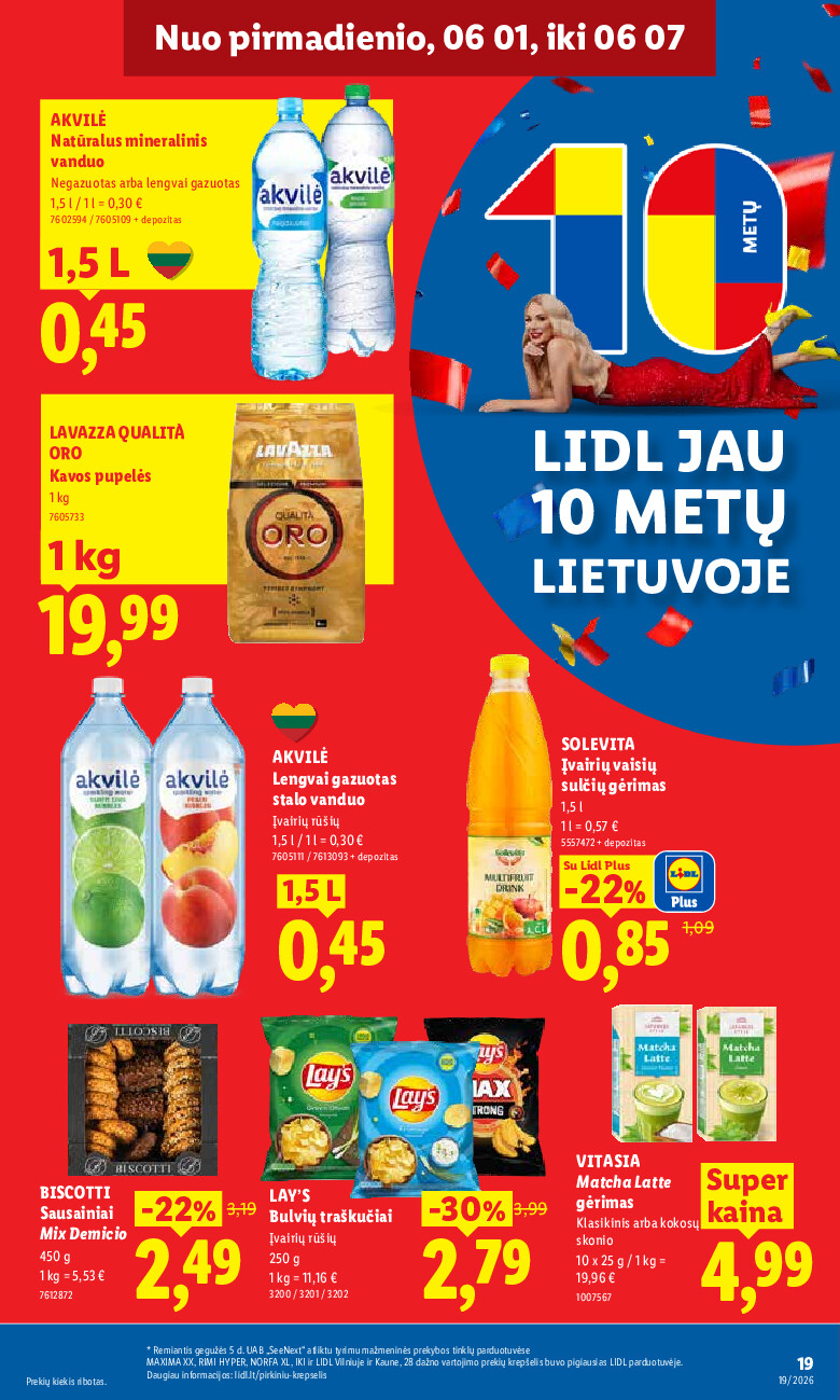 lidl - MAISTO PREKIŲ PASIŪLYMAI (2026-06-01 - 2026-06-07) - page: 19
