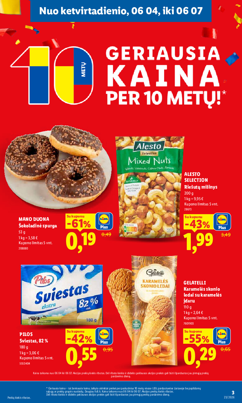 lidl - MAISTO PREKIŲ PASIŪLYMAI (2026-06-01 - 2026-06-07) - page: 3